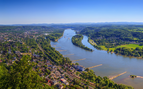 Panorama vom Drachenfels auf den Rhein - ©Adrian72 - stock.adobe.com