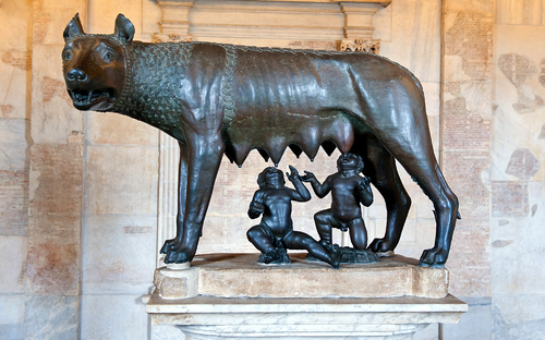 Kapitolinische Wölfin - Symbol Roms - © borzywoj - stock.adobe.com