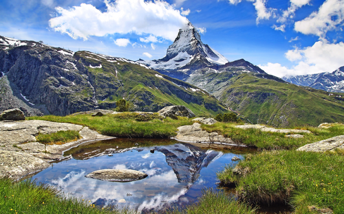 Panoramablick aufs Matterhorn - © Marina Ignatova - Fotolia