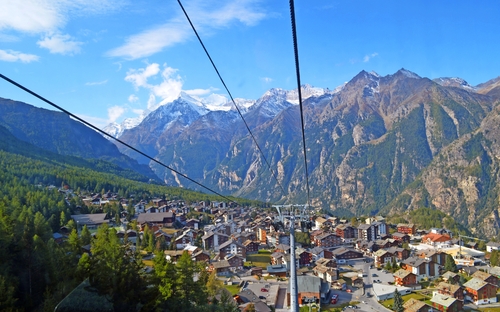 Blick auf Grächen im Wallis - © PixelPower - stock.adobe.com