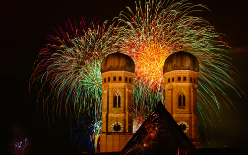 Silvesterfeuerwerk in München - © Kurt - stock.adobe.com