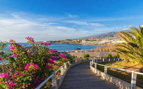 Playa de Fañabé an der Costa Adeje auf Teneriffa