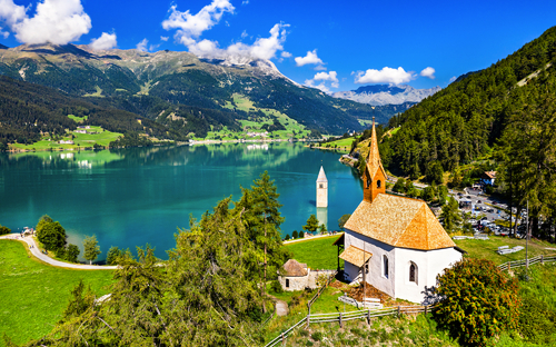 Vinschgau - Reschensee - © Leonid Andronov - stock.adobe.com