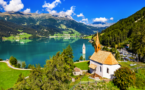 Vinschgau - Reschensee - © Leonid Andronov - stock.adobe.com