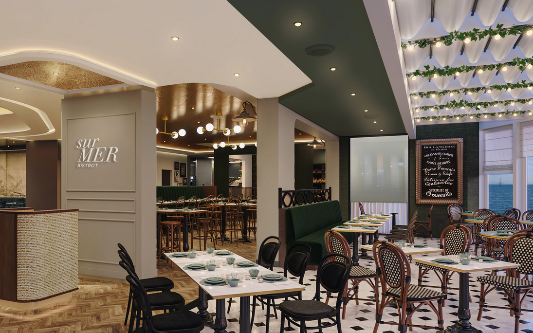 Sur Mer Bistrot auf der Mein Schiff Flow - TUI Cruises